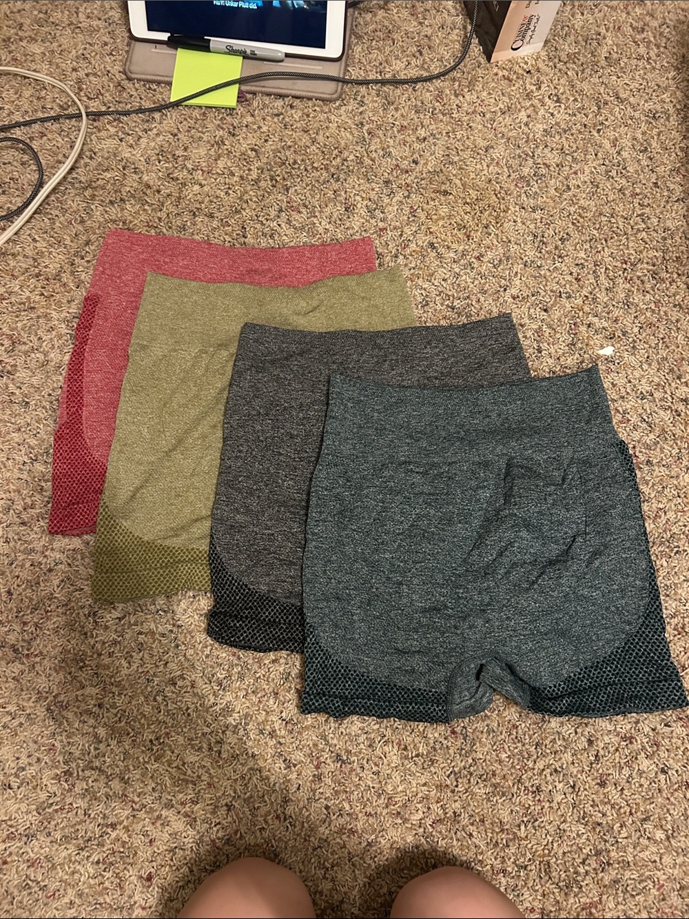 Seamless High-Waist Bike Shorts - Multi Color Set